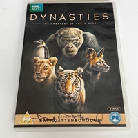 Dynasties - The Greatest of Their Kind DVD. Signed by David Attenborough.