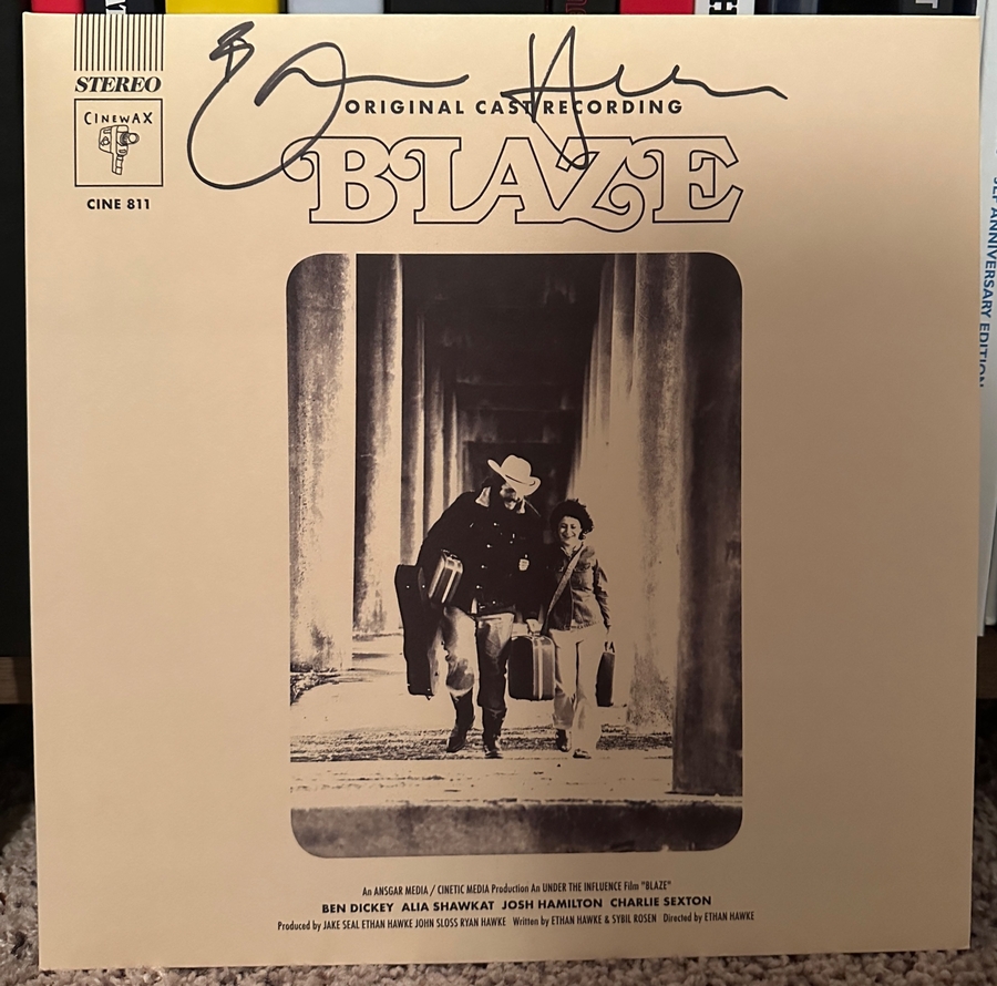 Ethan Hawke signed Blaze Vinyl OST