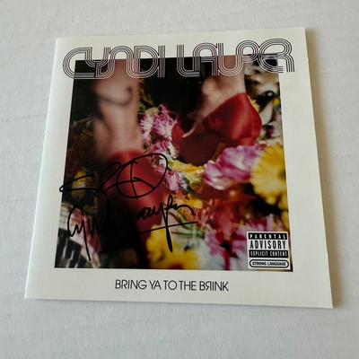 Cyndi Lauper - Bring Ya To The Brink CD. Signed by Cyndi Lauper