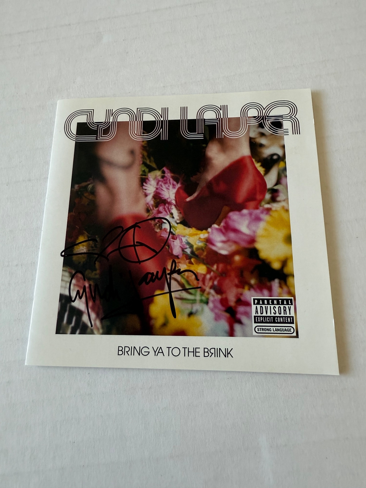 Cyndi Lauper - Bring Ya To The Brink CD. Signed by Cyndi Lauper