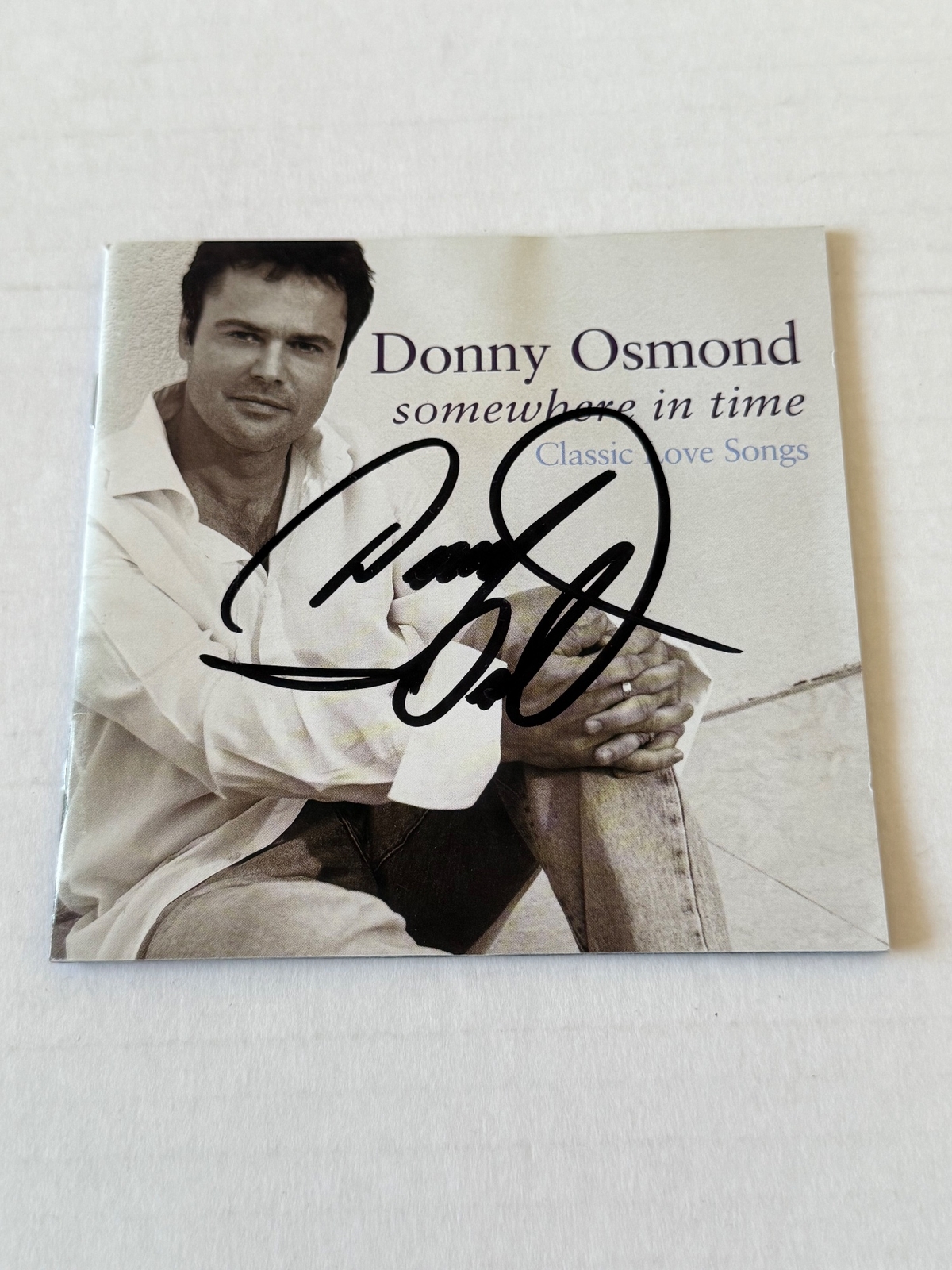 Donny Osmond - Somewhere In Time CD. Signed by Donny Osmond.