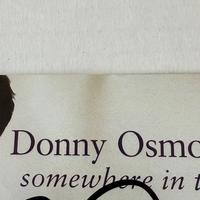Donny Osmond - Somewhere In Time CD. Signed by Donny Osmond.