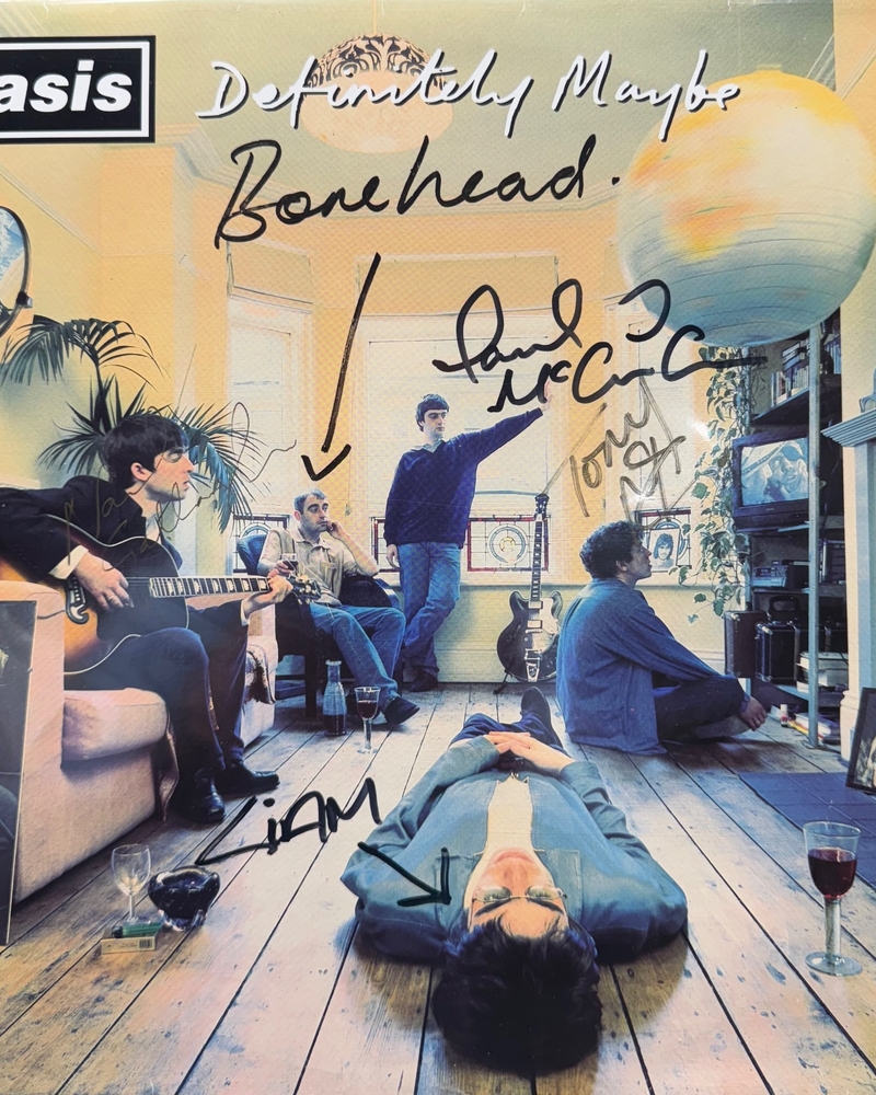 Oasis full signed Definitely Maybe LP