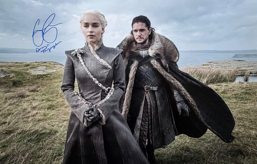 Emilia Clarke Signed Game Of Thrones 20x30” Photo