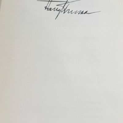 Harry S. Truman signed item
