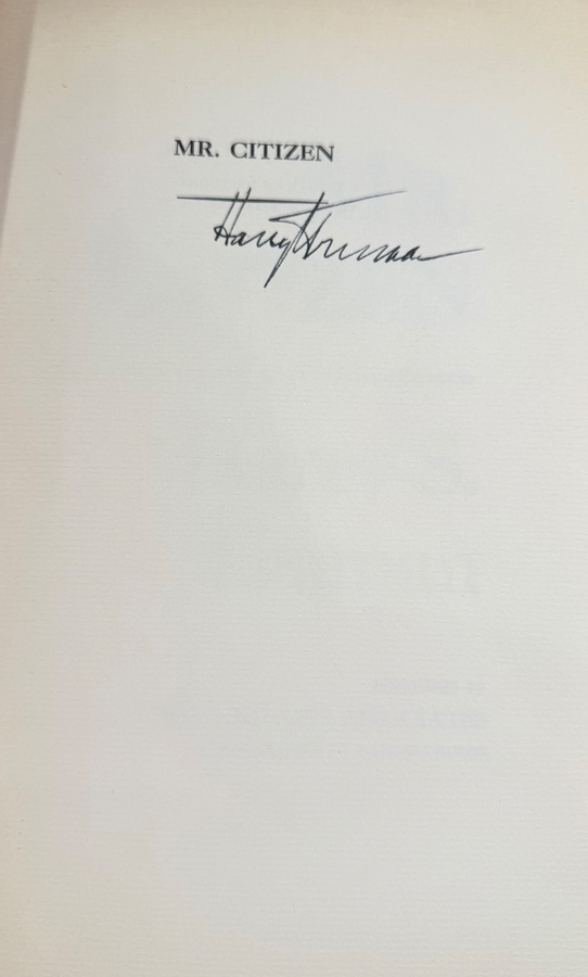 Harry S. Truman signed item