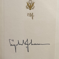 Lyndon B. Johnson signed item