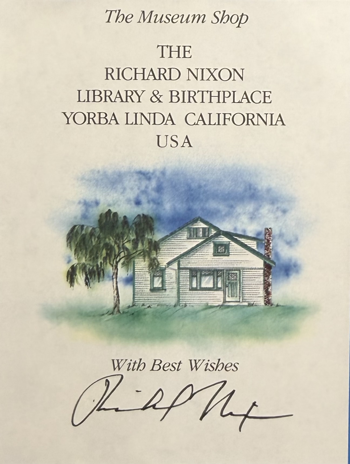 RIchard Nixon signed item