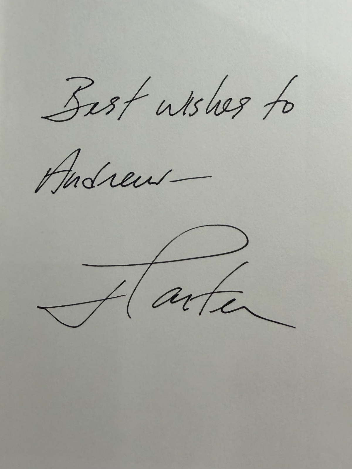 Jimmy Carter signed item