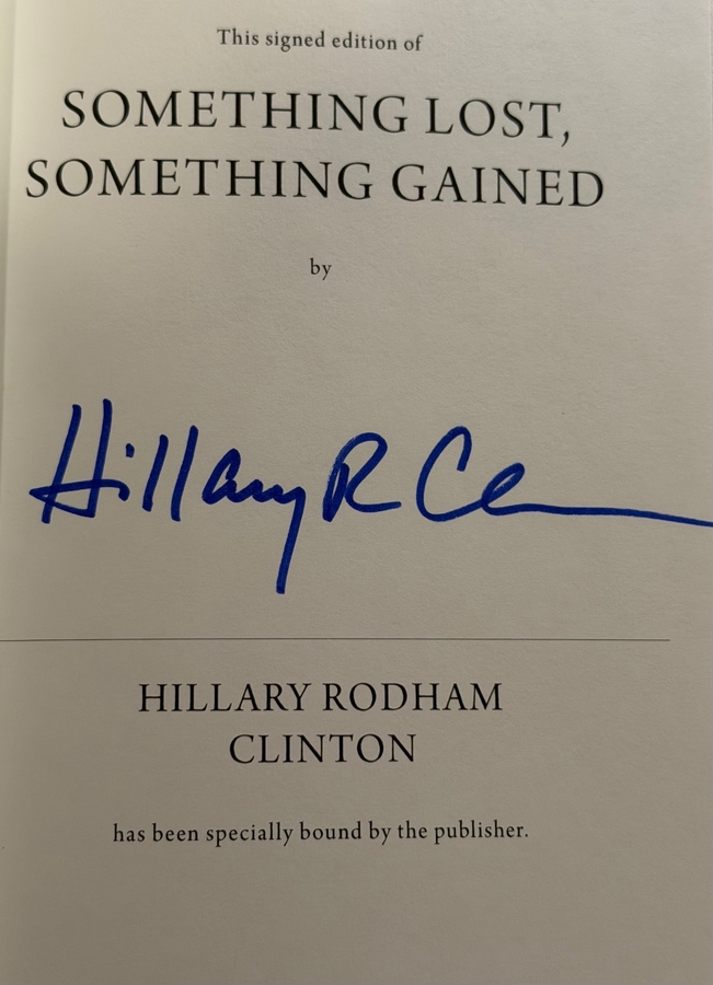 Hillary R. Clinton signed item