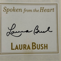 Laura Bush signed item