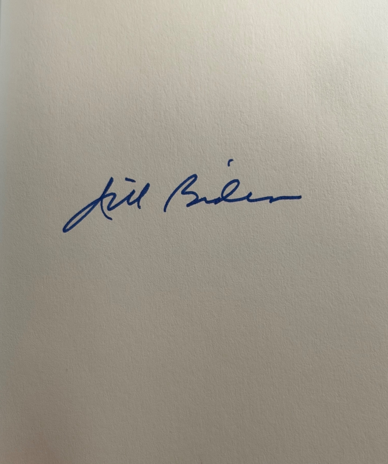Jill Biden signed item