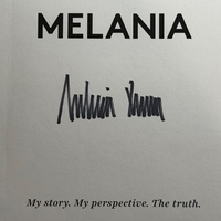 Melania Trump signed item