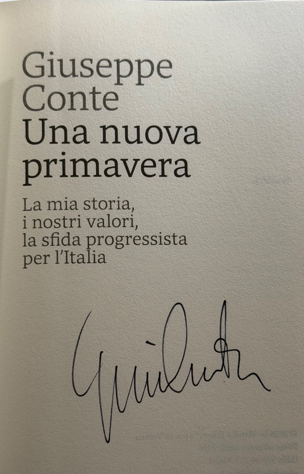 Giuseppe Conte signed item