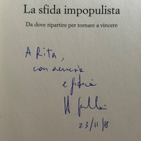 Paolo Gentiloni signed item