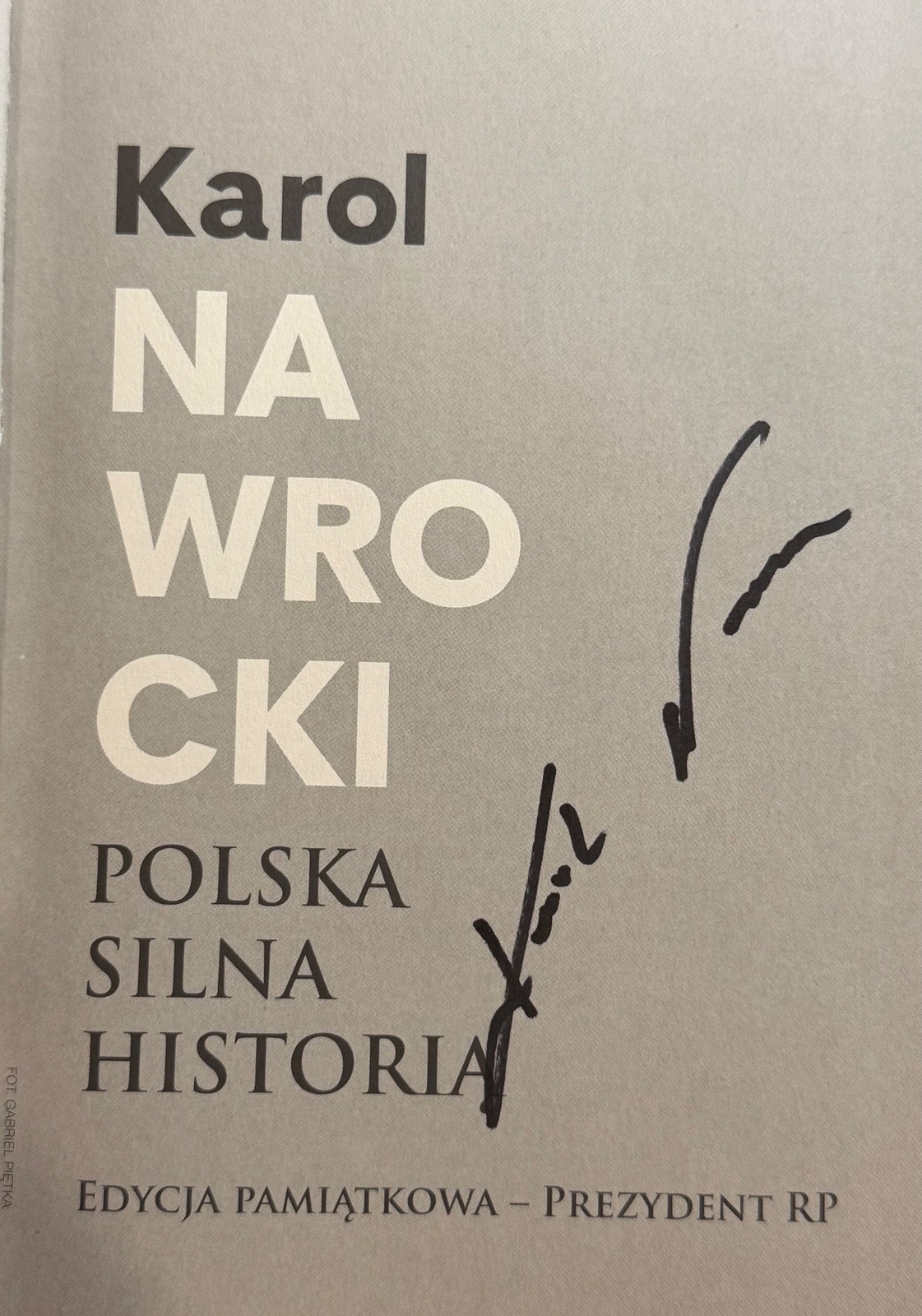 Karol Nawrocki signed item