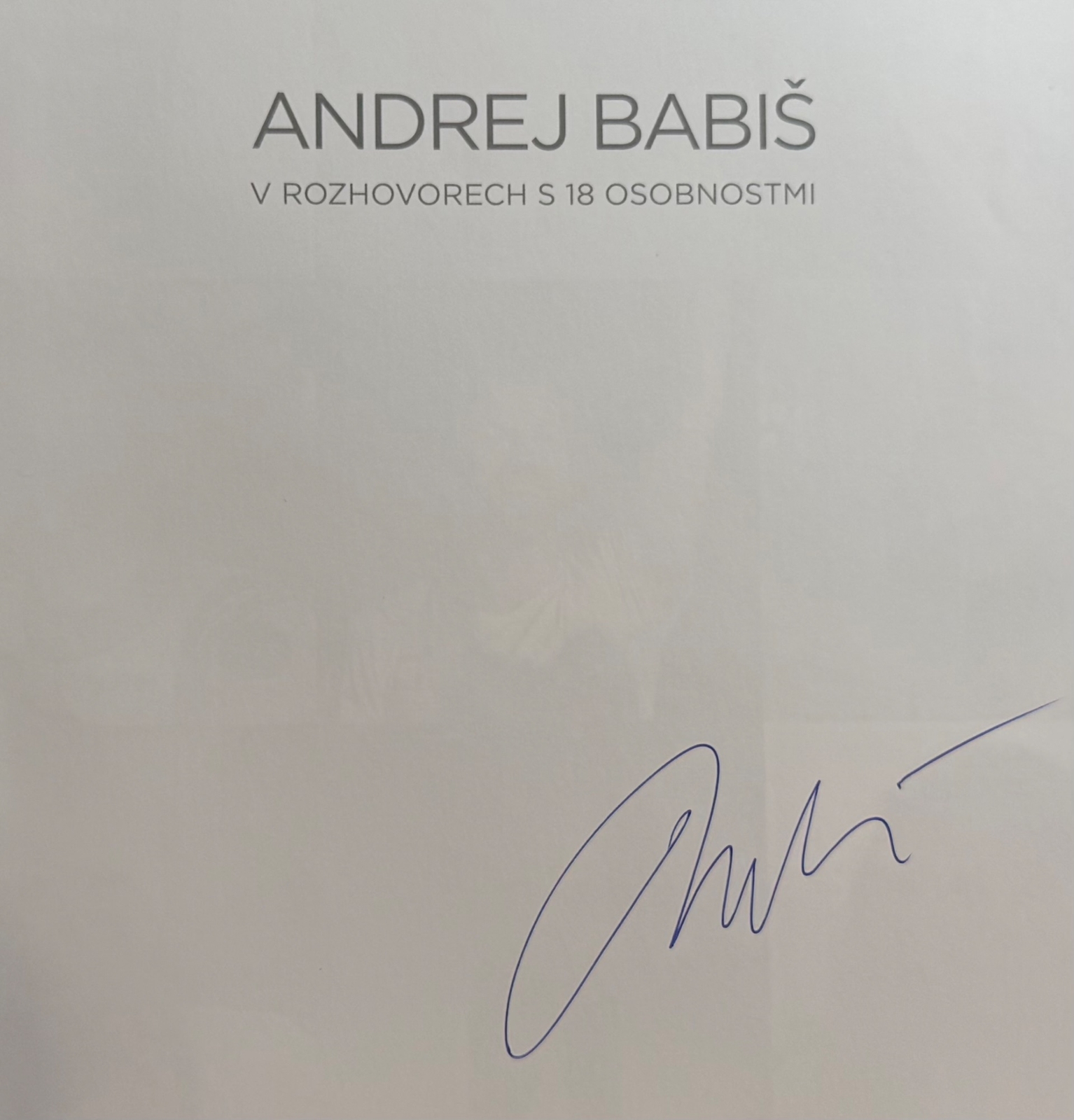Andrej Babis signed item