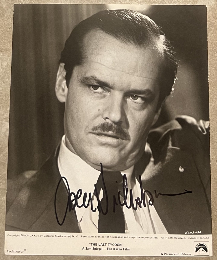Jack Nicholson signed 8x10 photo