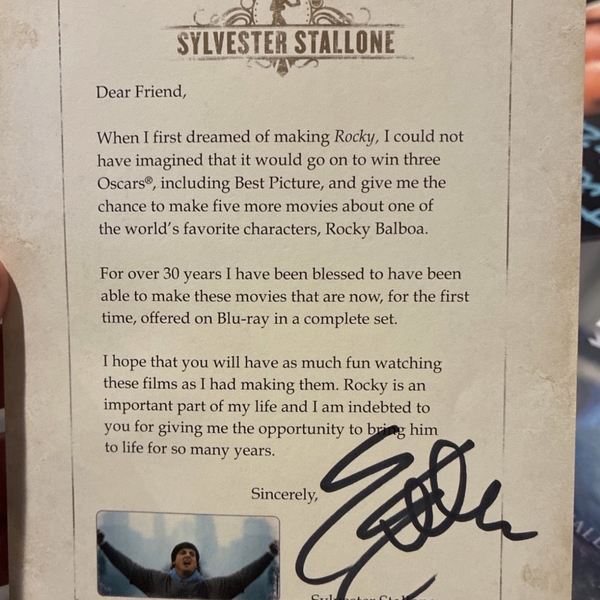 Sylvester Stallone signed item