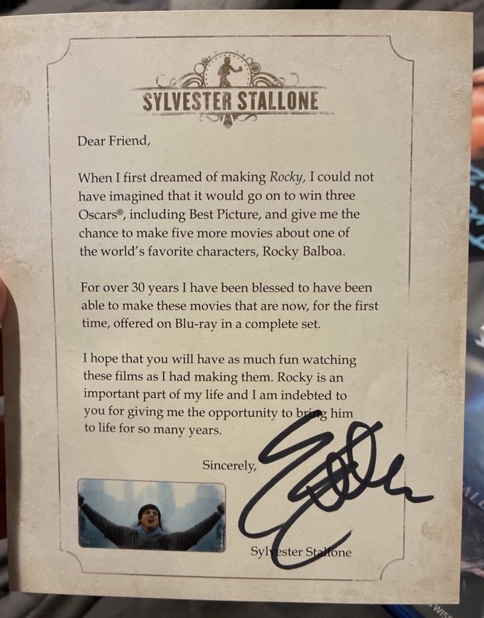 Sylvester Stallone signed item