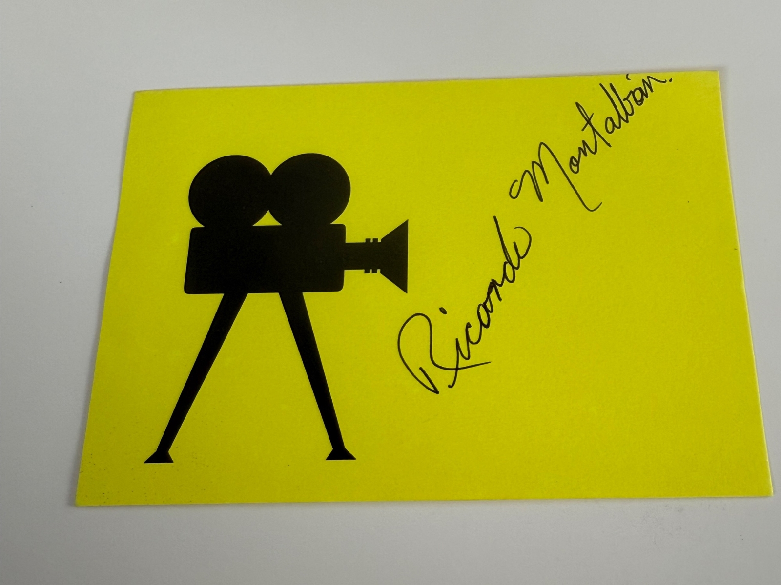 Ricardo Montalbán signed signed card