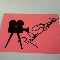 Robert Stack signed signed card