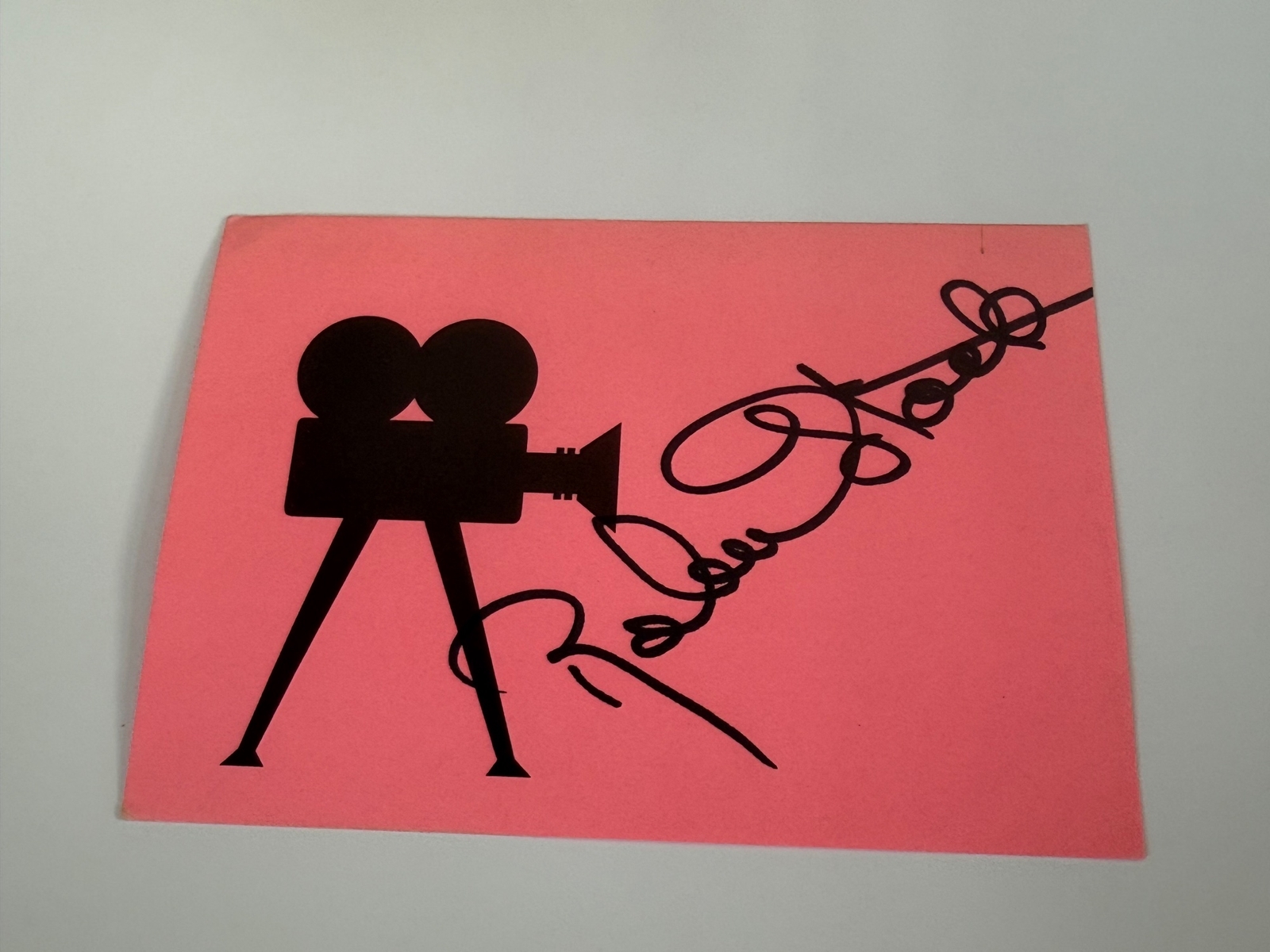 Robert Stack signed signed card