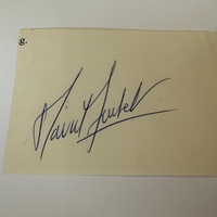 David Suchet signed signed card