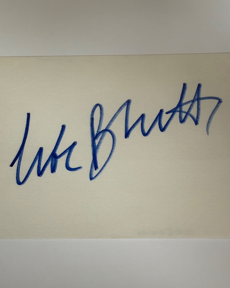 Cate Blanchett signed card