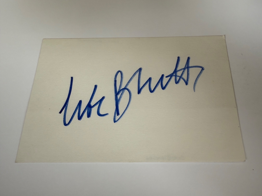 Cate Blanchett signed card