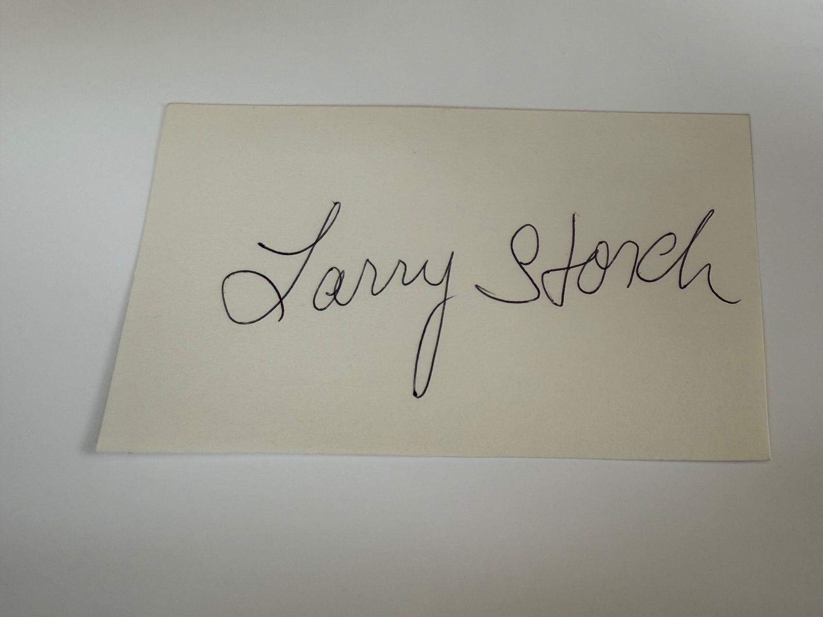 Larry Storch signed signed card