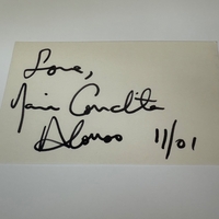 Maria Condita Alonso signed signed card