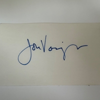 Jon Voigh signed signed card