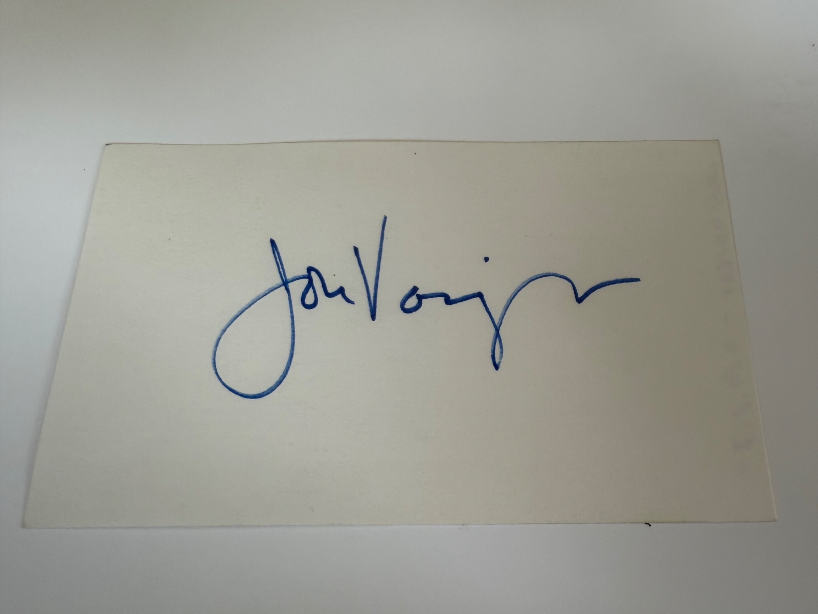 Jon Voigh signed signed card