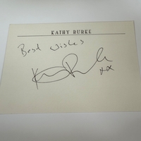 Kathy Burke signed photograph