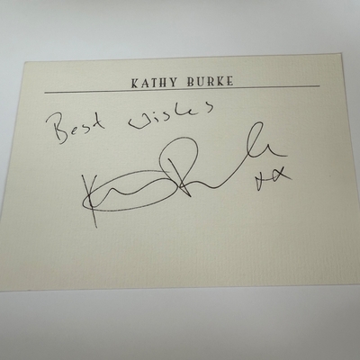 Kathy Burke signed photograph