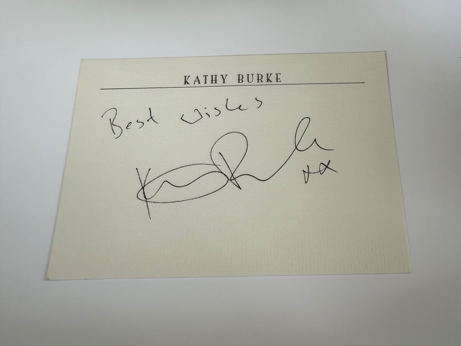 Kathy Burke signed photograph