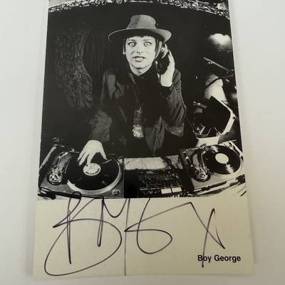 Boy George signed photo