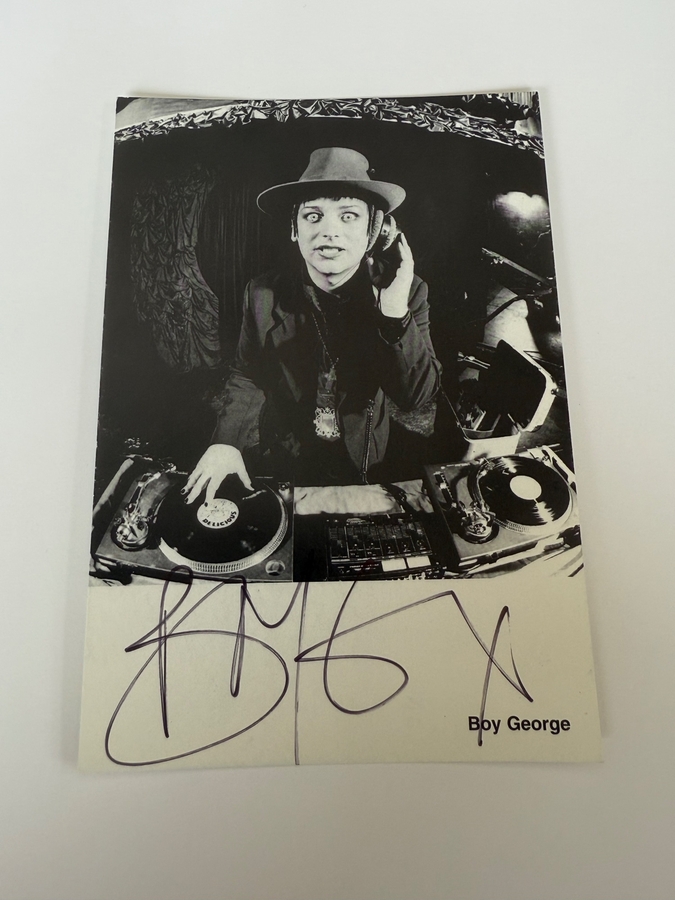 Boy George signed photo