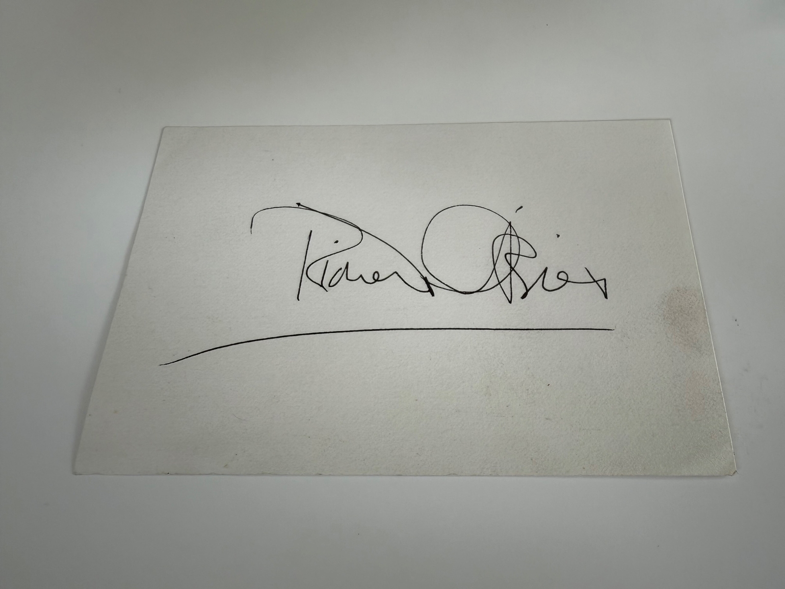 Richard O’Brien signed card