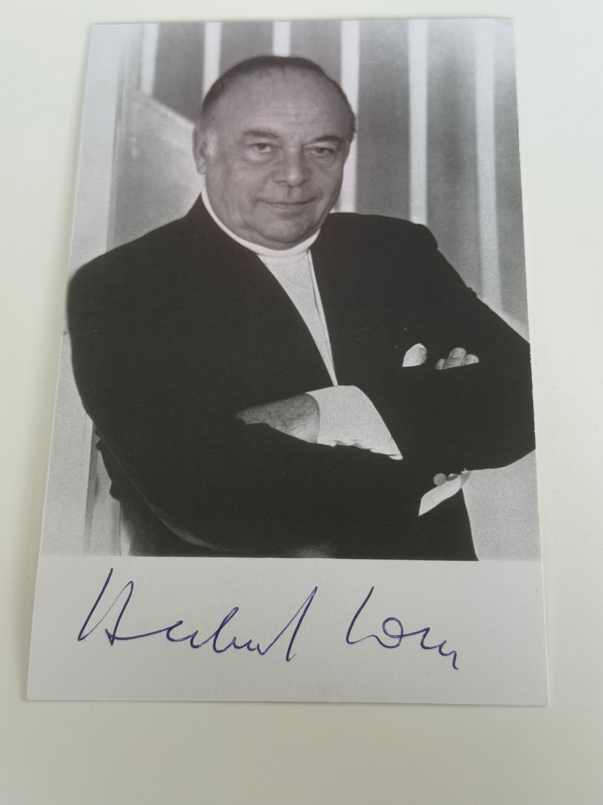 Herbert Lom signed photo