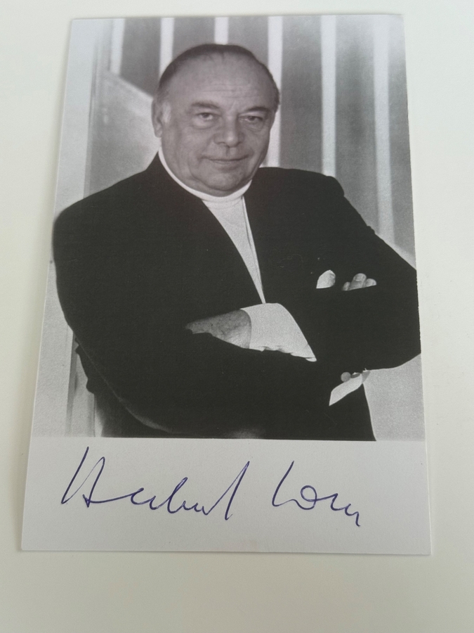 Herbert Lom signed photo