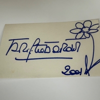 Brigette Bardot signed card