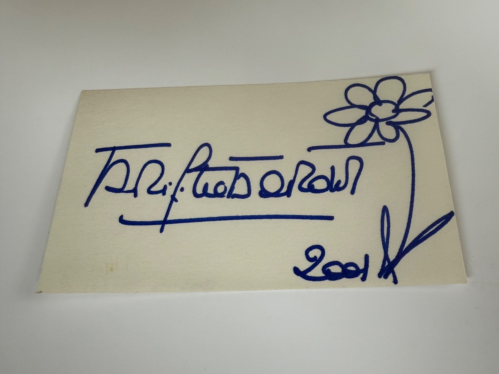 Brigette Bardot signed card