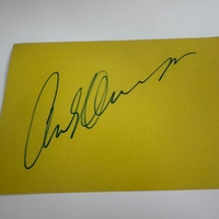 Arnold Swarzenegger signed card