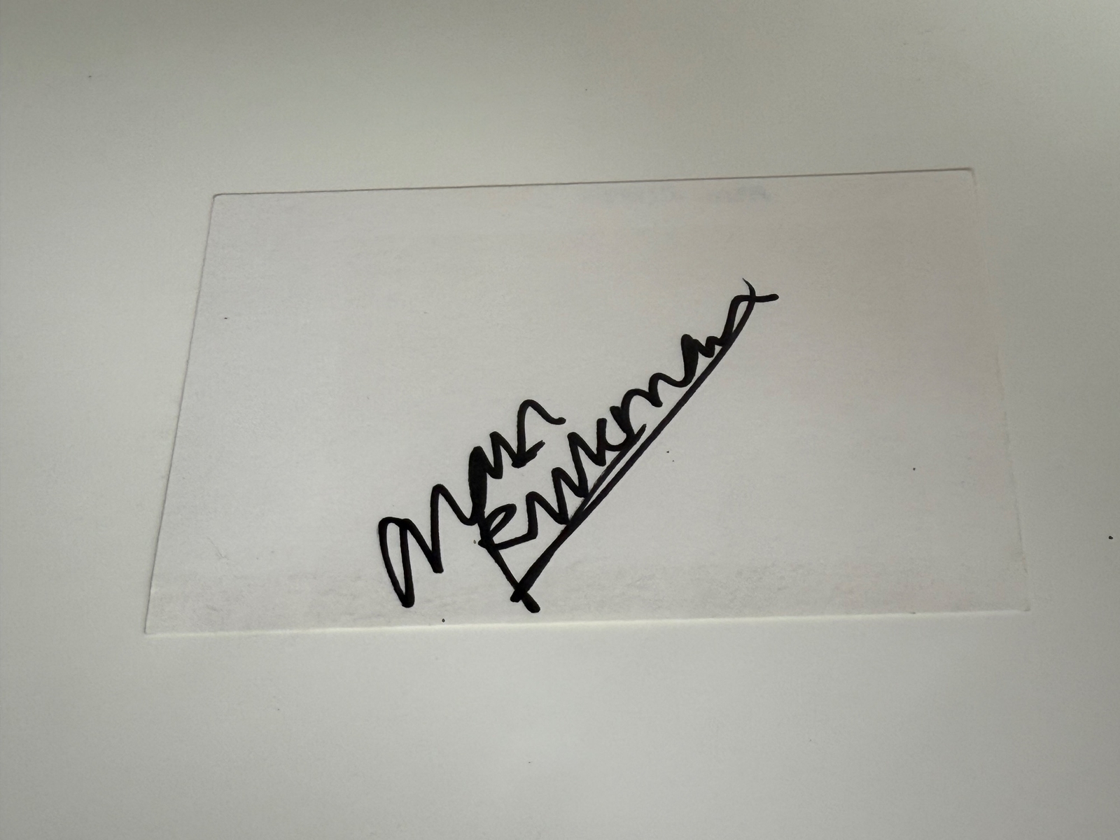 Alan Rickman signed card