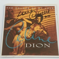 Celine Dion - The colour of my love signed CD booklet (slight damage)