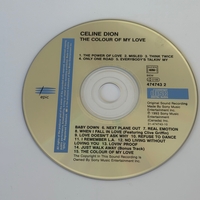 Celine Dion - The colour of my love signed CD booklet (slight damage)