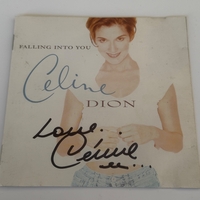 Celine Dion - Falling into you signed CD booklet (slight damage)