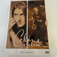Celine Dion - signed DVD collection. Signed on outer cover (slight damage) and booklet by Celine Dion